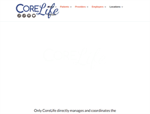 Tablet Screenshot of corelifemd.com